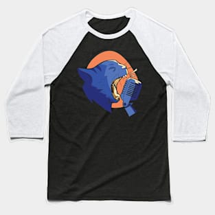 Metal Cat Baseball T-Shirt